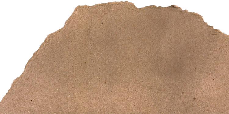 Brown Kraft Paper with One Ripped Edge